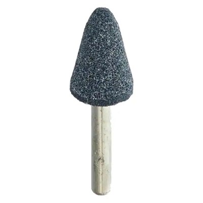 NORTON 3/4 in x 1-1/8 in x 1/4 in Cone Shape Mounted Grinding Stone A5