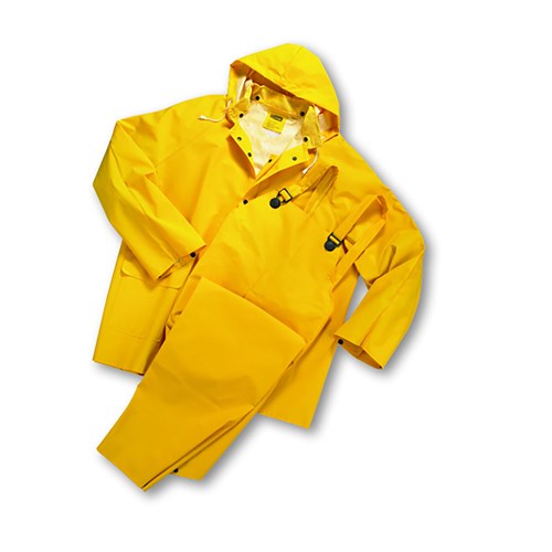 PIP Boss® Three-Piece Yellow Rainsuit, X-Large AT-100RS-X
