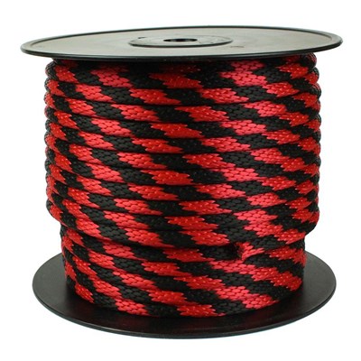 ERIN ROPE 5/16 in x 600 ft Poly Rope, Red/Black B5/16X600RED