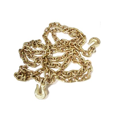 DD SLING & SUPPLY G70 Binder Chain with Grab Hooks, 3/8 in x 20 ft BC3820G70
