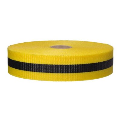 PRESCO 2 in x 150 ft Yellow/Black Woven Barricade Tape BW2YBK150