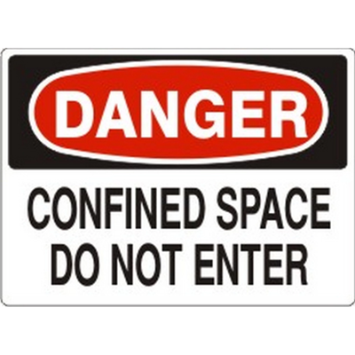ACCUFORM Confined Space Do Not Enter Sign D-083323