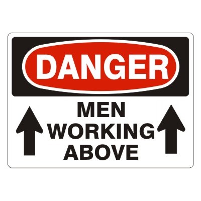 ACCUFORM Danger Men Working Above Sign D-460733
