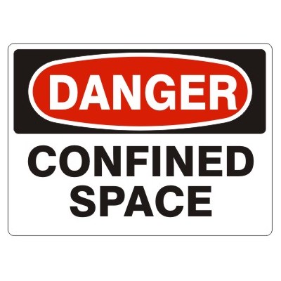 ACCUFORM Danger Confined Space Sign D-962033