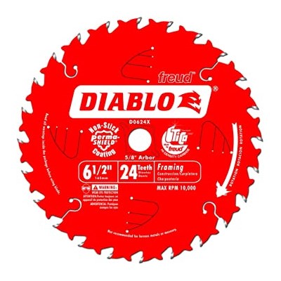 DIABLO 6-1/2 in 24T Circular Saw Blade D0624R