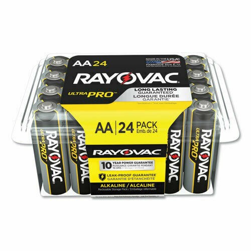 RAYOVAC AA-Cell Alkaline Battery, 24 Pack DC-AA