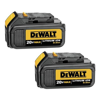 DEWALT 20V MAX 3.0Ah Li-Ion Batteries, 2 Pack DCB200-2