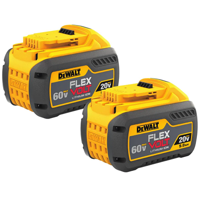 DEWALT FLEXVOLT® 20/60V MAX* 9.0 Ah Batteries, 2 Pack DCB609-2