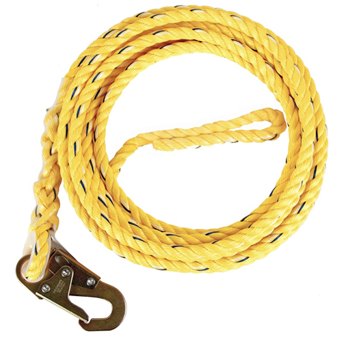 GUARDIAN 5/8 in x 30 ft Poly Steel Rope Lifeline With Snap Hook GF-01335