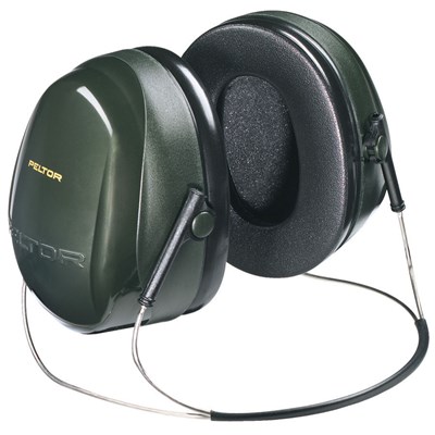 3M PELTOR™ Optime™ 101 Earmuff, 26 dB NRR, Dark Green, Behind-the-Head H7B