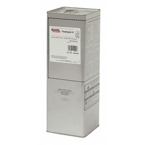 LINCOLN ELECTRIC 1/8 in x 14 in Fleetweld® 5P+ ED010278 Cellulose Sodium E6010 Covered Electrode, 50 lb Can L60105P+1/8