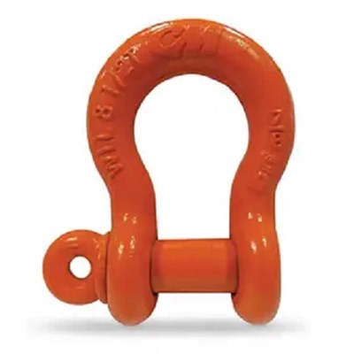 COLUMBUS MCKINNON 3/4 in Screw Pin Anchor Shackle, 6-1/2T, Painted M652P