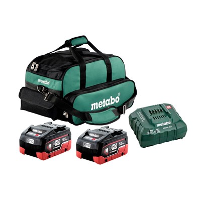 METABO 18.0V Li-Ion Battery & Charger Kit, 5.5Ah Capacity MET-US625342002
