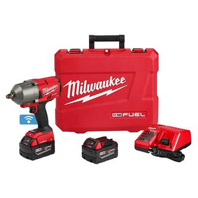 MILWAUKEE M18 FUEL™ 1/2 in High Torque Impact Wrench ONE-KEY™ Kit with Friction Ring, Charger and 2 Batteries 2863-22