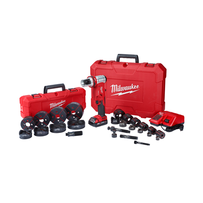 MILWAUKEE M18™ FORCE LOGIC™ 6 Ton Knockout Tool 1/2 in - 4 in Kit 2677-23