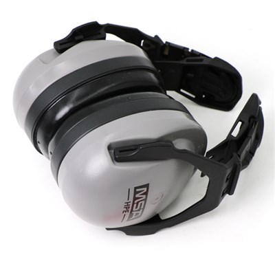 MSA SAFETY Hard Hat Mounted Ear Muffs, 27 dB, HPE Sound Control, Gray MSA10061272