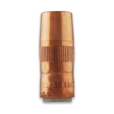 MILLER Bernard Centerfire™ Thread-On Nozzle 5/8 in Bore, 1/8 in Recess, Copper, 10 pk NS-5818C