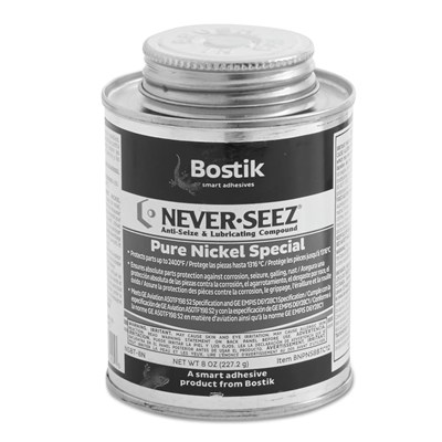 NEVER-SEEZ Pure Nickel Grade Anti-Seize with Brush, 8 oz NSBT-8N