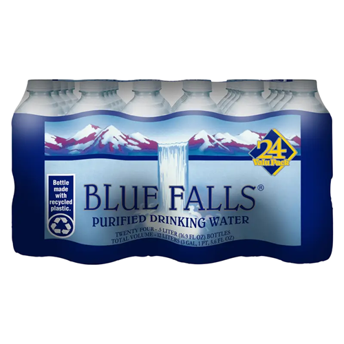 BLUE FALLS 16.9 oz Bottle Water, Case PREASW16.9