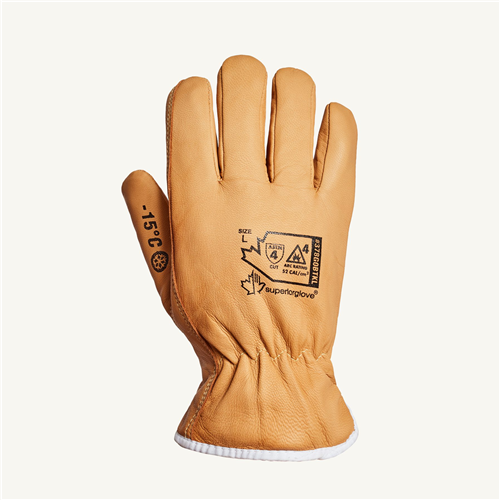 SUPERIOR GLOVE Endura Goatskin Winter Arc Flash Gloves, 2XL S378GOBTKLXX