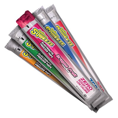 SQWINCHER Sqweeze® ZERO Electrolyte Freezer Pops, Case, Assorted Flavors SQ159200231