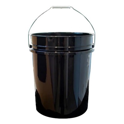 A.E. FLEMING 5 Gal Plastic Bucket, Black SS0001BLK
