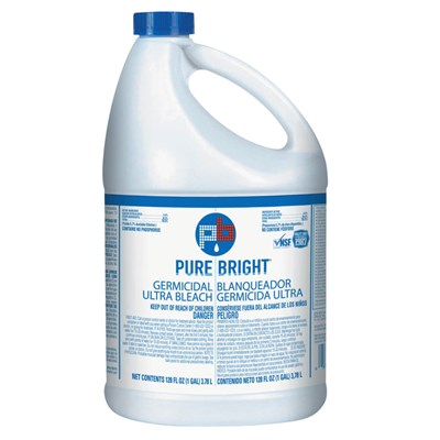 PURE BRIGHT Liquid Bleach, Fragrance-Free Scent, 1 Gal Bottle SS0089