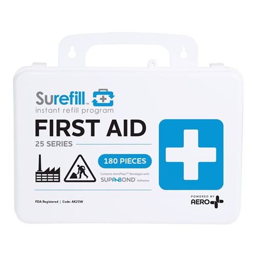 AERO HEALTHCARE First Aid Kit, Plastic, ANSI Class A, 25 People SS0100