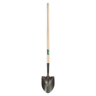 UNION TOOLS Round Point Shovel, 48 in Long Wood Handle SS0230