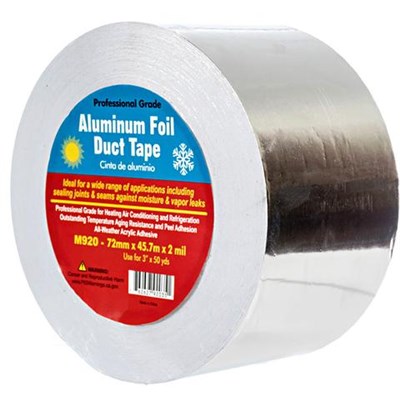 MERCO TAPE 2 in Aluminum Foil Tape, 50 yd Roll TDU00A