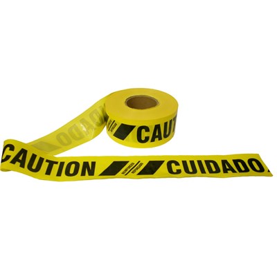 CORDOVA SAFETY PRODUCTS 3 in x 500 ft Reinforced Caution Tape TR60103