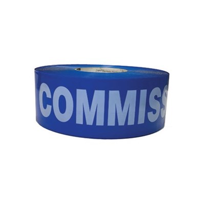 INCOM Blue Commissioning Barricade Tape TT13454