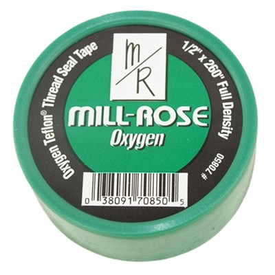 MILL-ROSE COMPANY 1/2 in x 260 in Green Teflon Tape for Oxygen TTE075