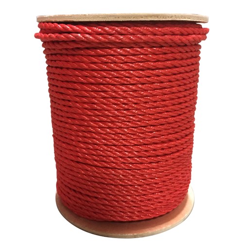 ERIN ROPE 3/8 in x 600 ft Poly Rope, Red P38600-RED