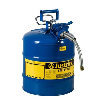 JUSTRITE 5 Gal Blue Kerosene Can, Type II with 7/8 in Hose U2-51-SB