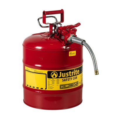 JUSTRITE 5 Gal Safety Gas Can, Type I UI-50-FS