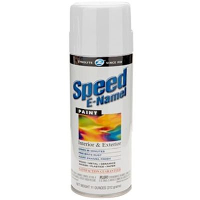 AERVOE Flat White Zynolyte® Speed E-Namel Spray Paint, 16 oz V2405