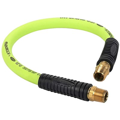 ALLIANCE HOSE & RUBBER 1/2 in x 10 ft H.D. Yellow Whip, 1/2 NPT with L-3 Swivel WH-1210-HD