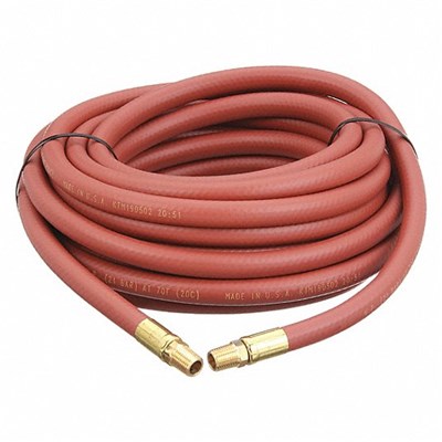 ALLIANCE HOSE & RUBBER 1/2 in x 10 ft Air Whip Hose with 3/8 in NPT x CP Fitting WH-1210