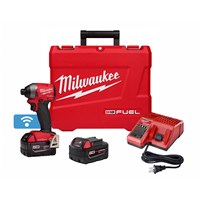 MILWAUKEE M18 FUEL™ 1/4 in Hex Impact Driver ONE-KEY™ XC Kit with Charger and 2 Batteries 2857-22