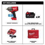 MILWAUKEE M18 FUEL™ w/ ONE-KEY™ High Torque Impact Wrench 1/2 in Friction Ring Kit 2863-22R