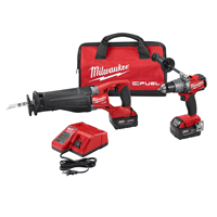 MILWAUKEE M18 FUEL™ 2-Tool Combo Kit: 1/2 in Hammer Drill/Driver and Reciprocating Saw 2894-22