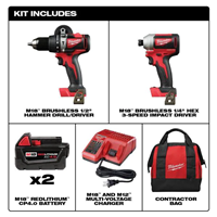 MILWAUKEE M18 FUEL™ 2-Tool Combo Kit: 1/2 in Hammer Drill/Driver and Reciprocating Saw 2894-22