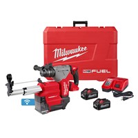 MILWAUKEE M18 FUEL™ 1-1/8 in SDS Plus Rotary Hammer with ONE-KEY™ and HAMMERVAC™ Dedicated Dust Extractor Kit 2915-22DE