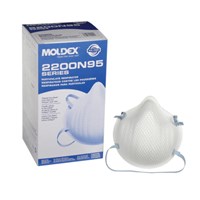MOLDEX 2200 Series N95 Particulate Respirator, Medium/Large, 20/Box MO-2200